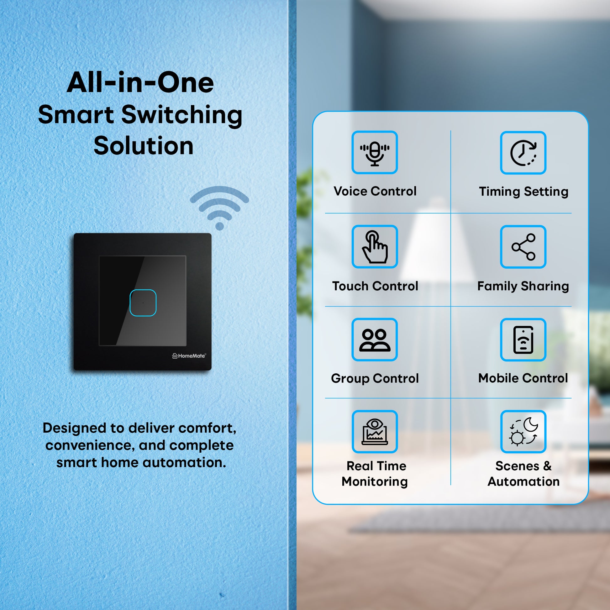 1 Gang Smart Touch Switch