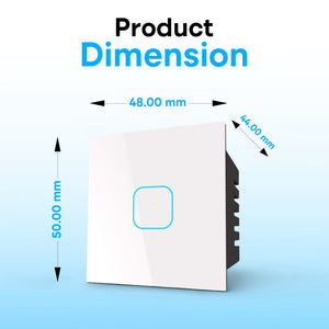 1 Gang Smart Touch Switch White