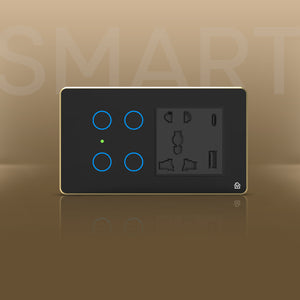 Smart Touch Panel 4 Switch 1 Socket