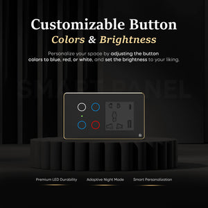 Smart Touch Panel 4 Switch 1 Socket