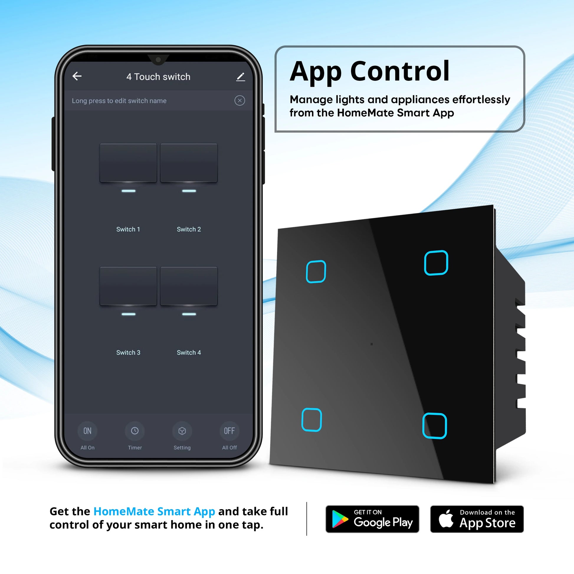 4 Gang Smart Touch Switch