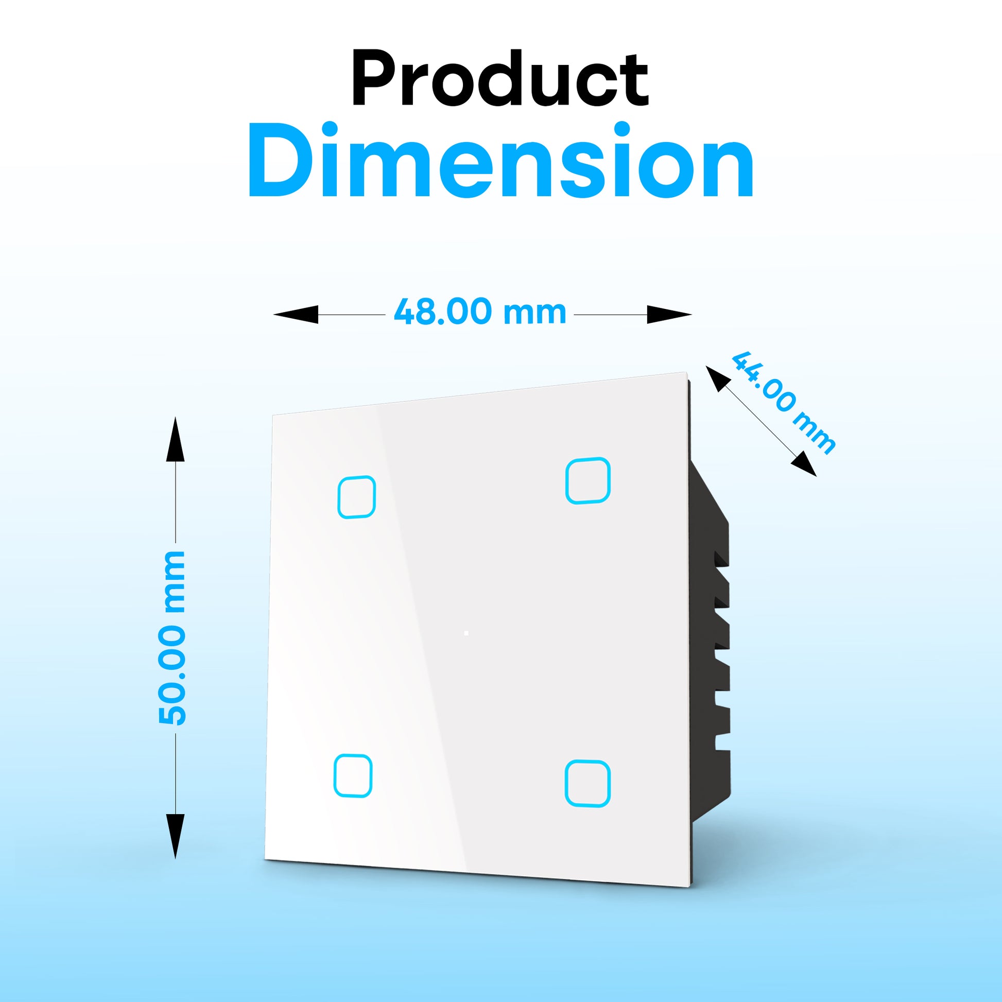 4 Gang Smart Touch Switch White