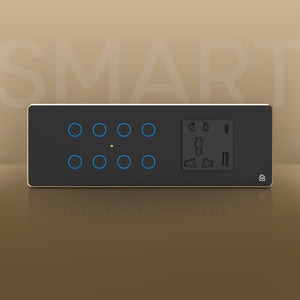 Smart Touch Panel 8 Switch 1 Socket
