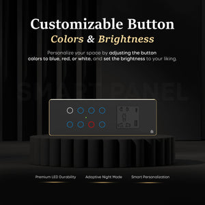 Smart Touch Panel 8 Switch 1 Socket
