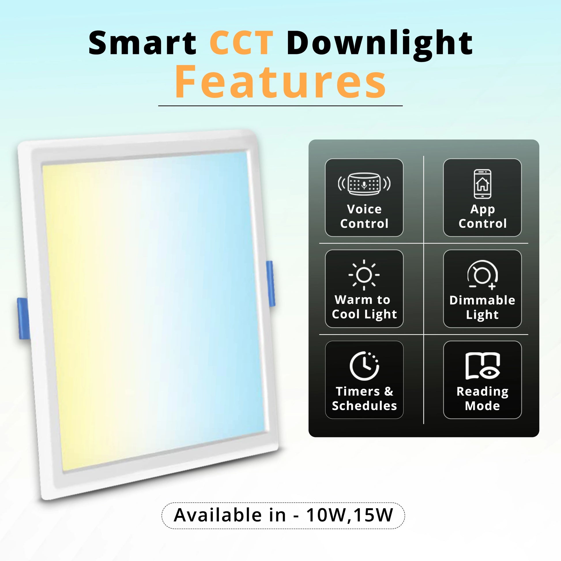 Smart CCT Downlight-Square