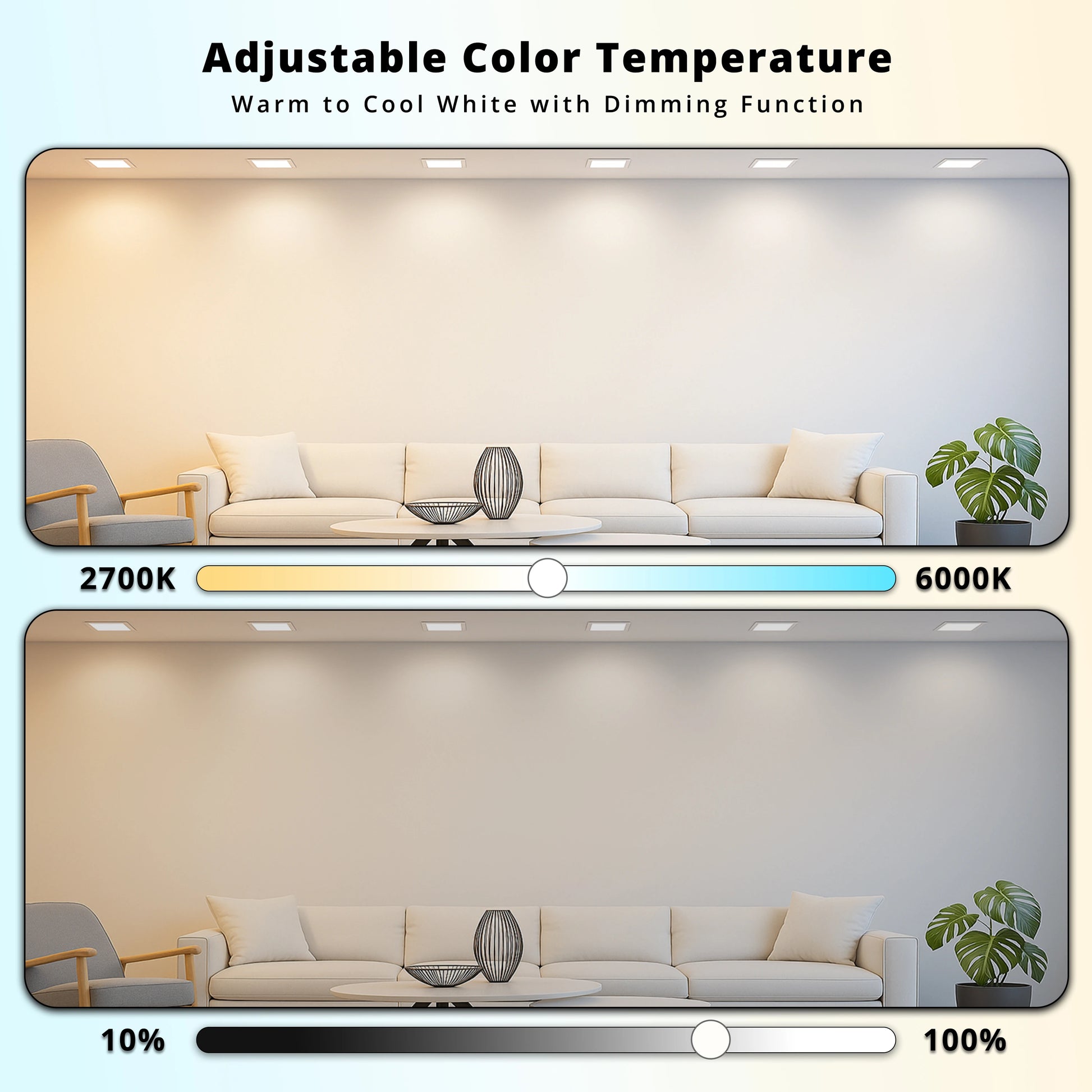 Smart CCT Downlight-Square