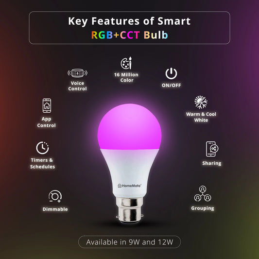 Smart RGB+CCT LED Bulb