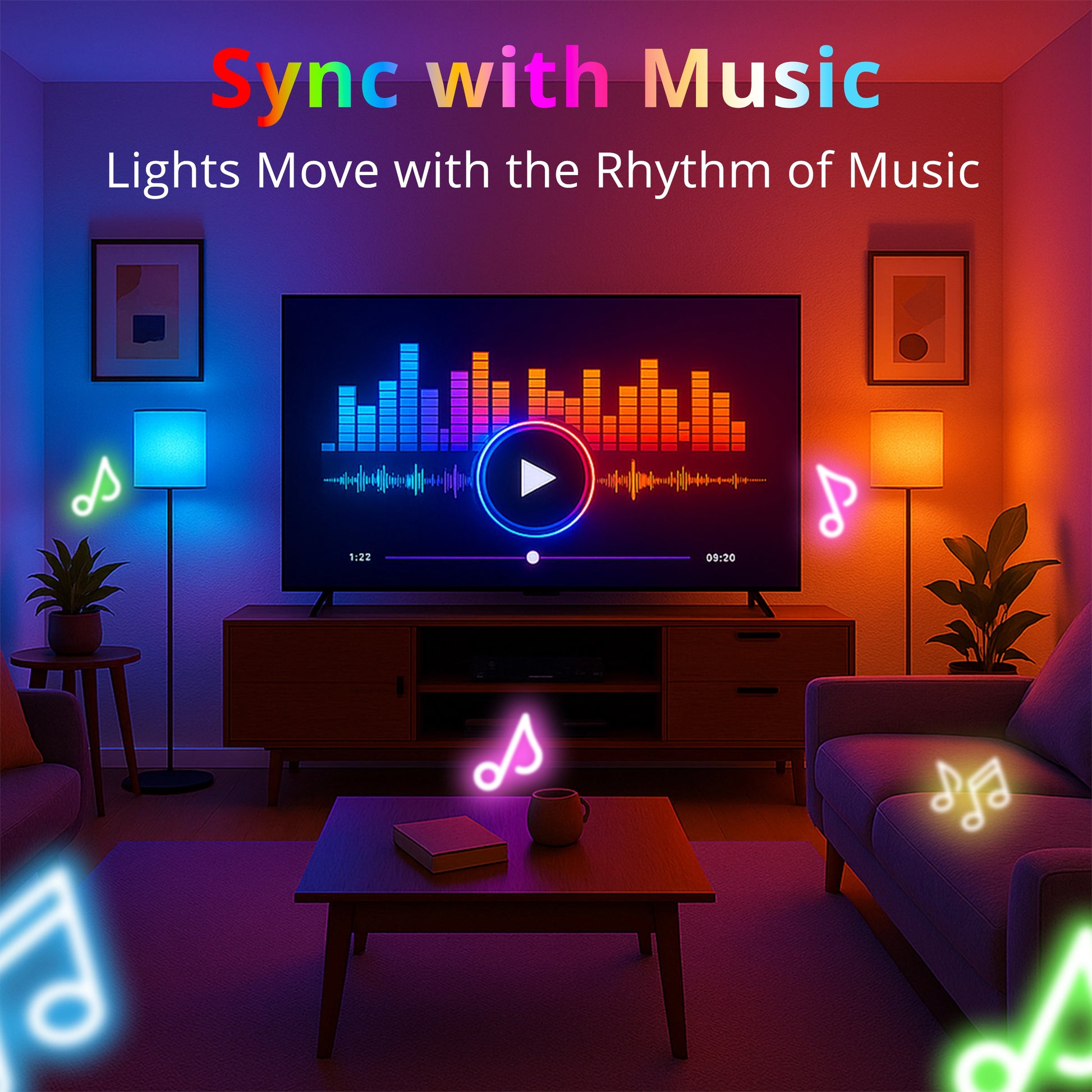 Smart RGB+CCT LED Bulb