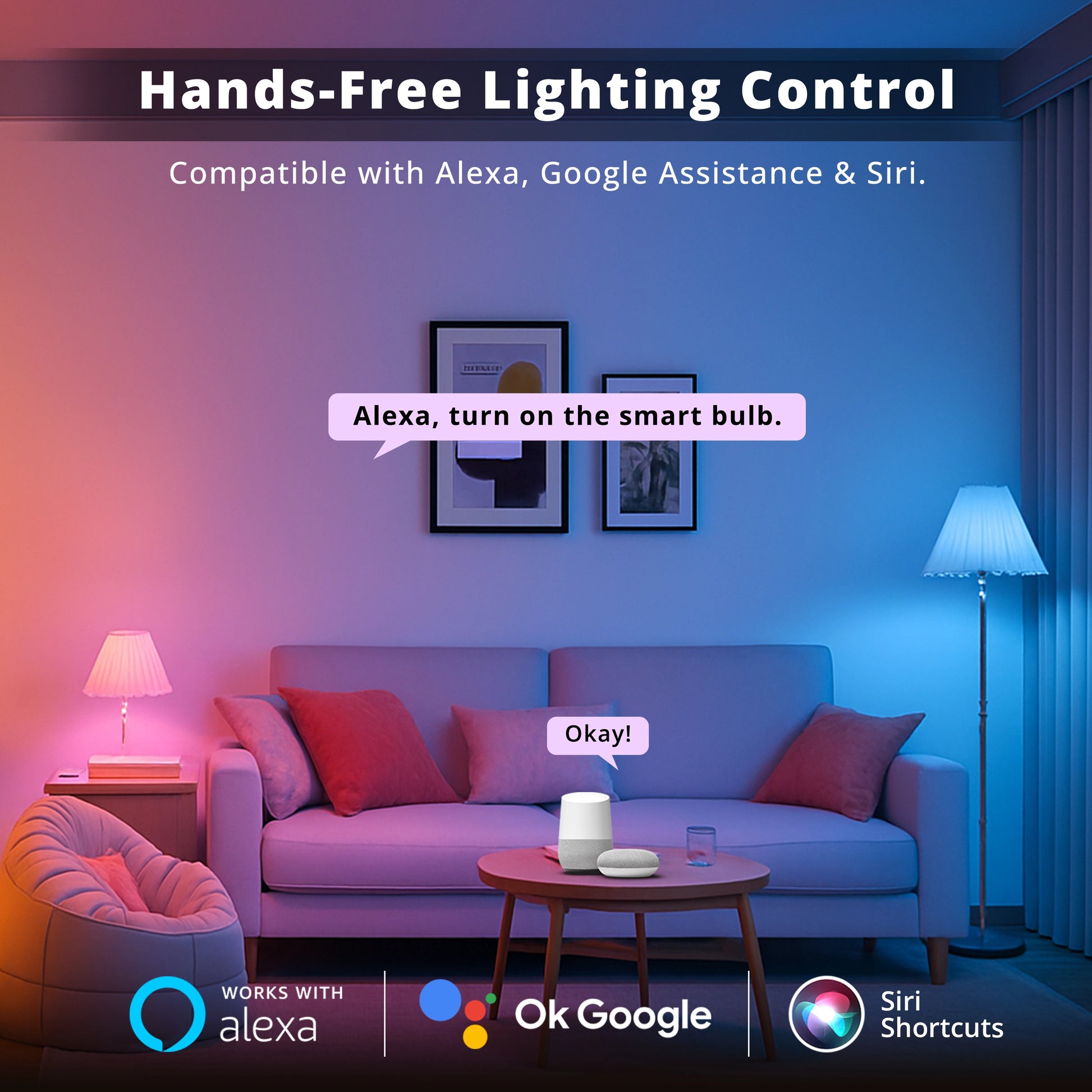 Smart RGB+CCT LED Bulb