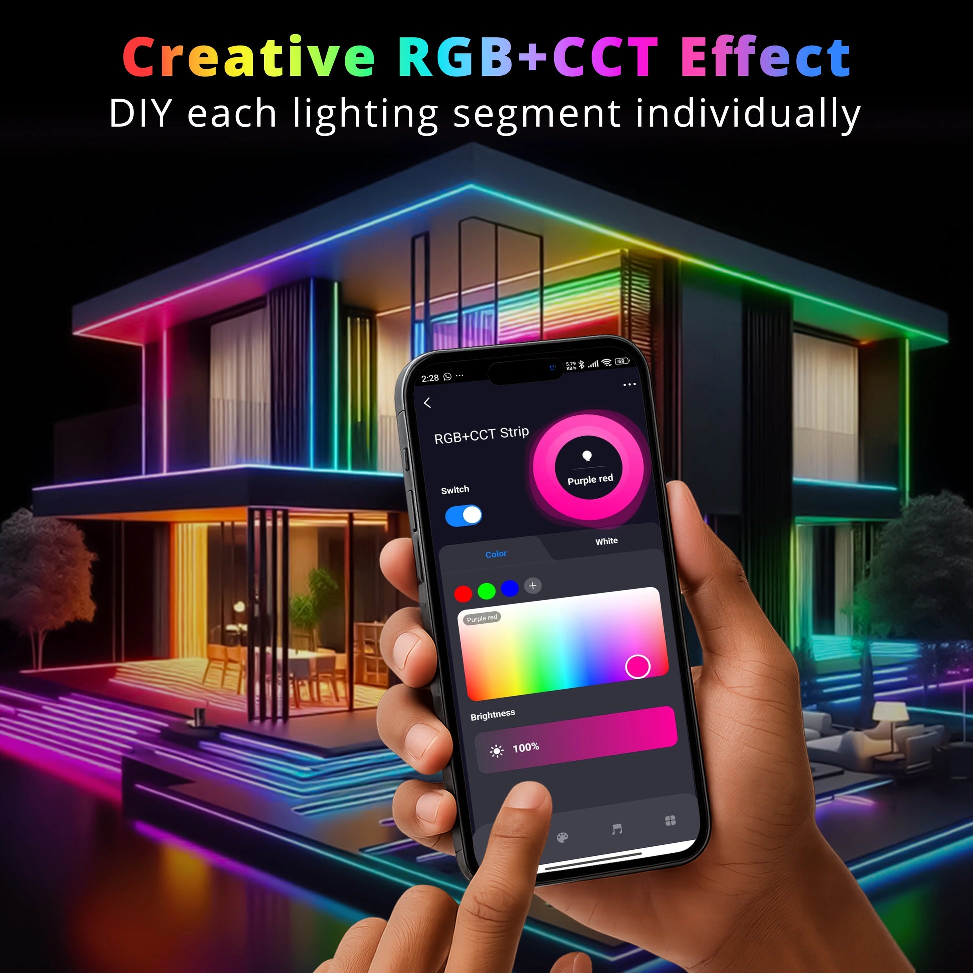 RGB+CCT LED Strip Light