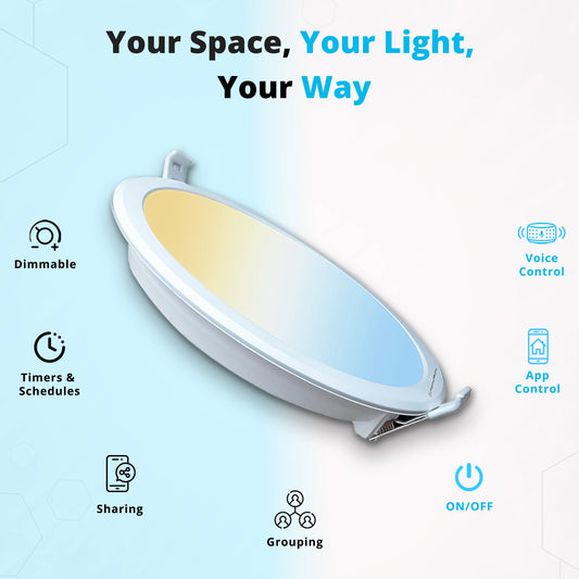Smart CCT Downlight-Rounded