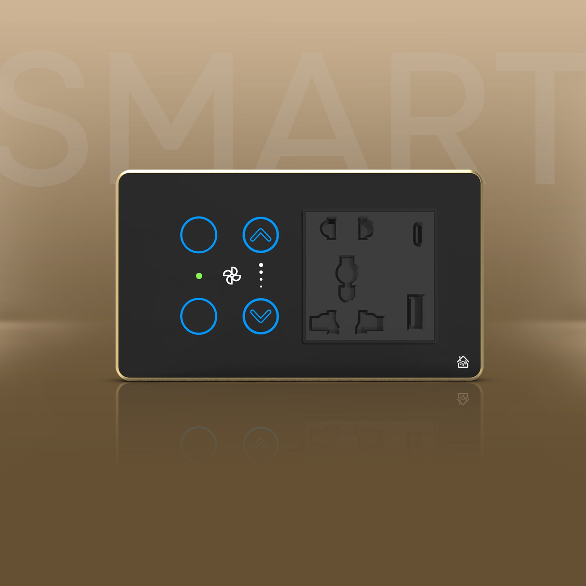 Touch Panel 2 Switch 1 Fan Switch 1 Socket