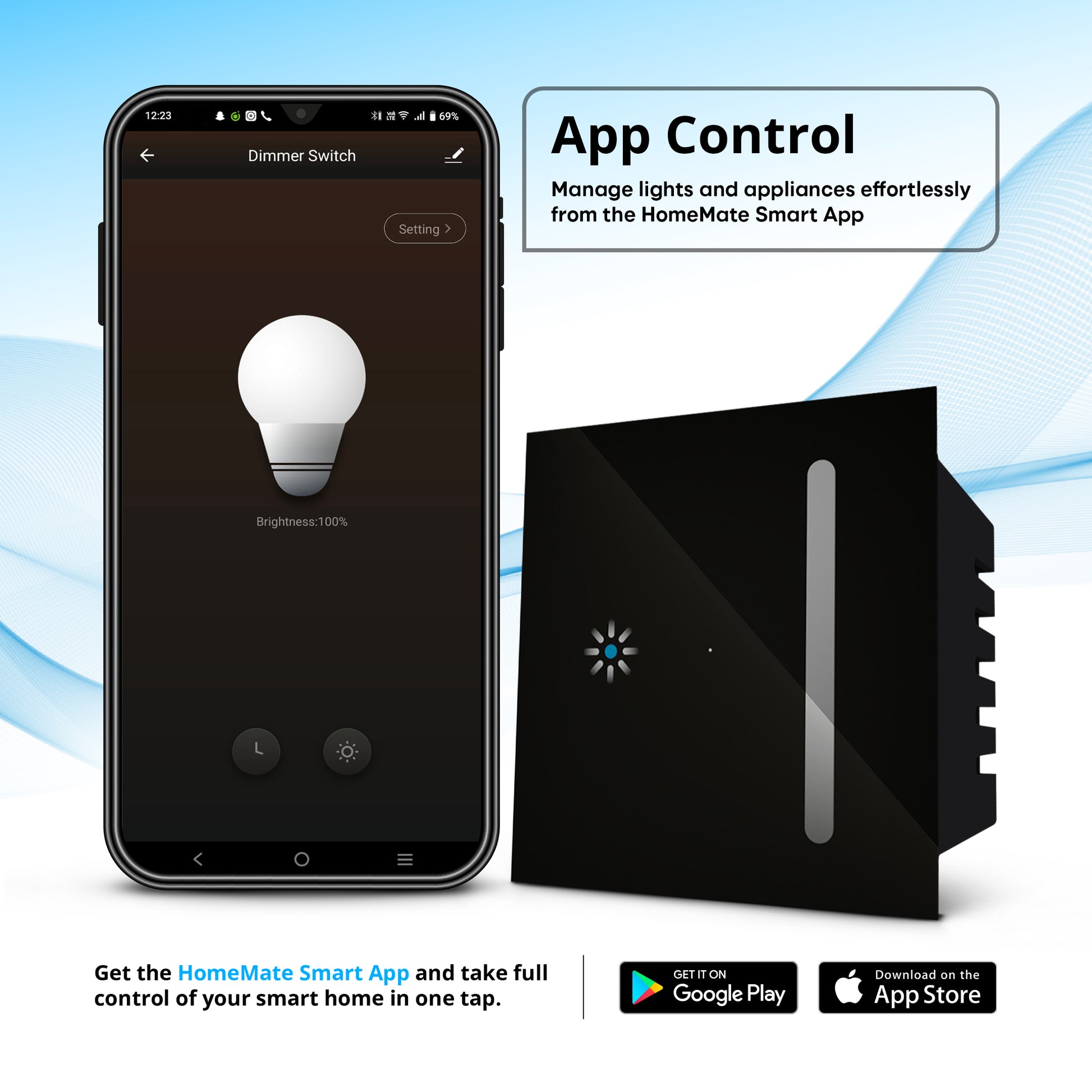Wi-Fi LED Dimmer Touch Switch