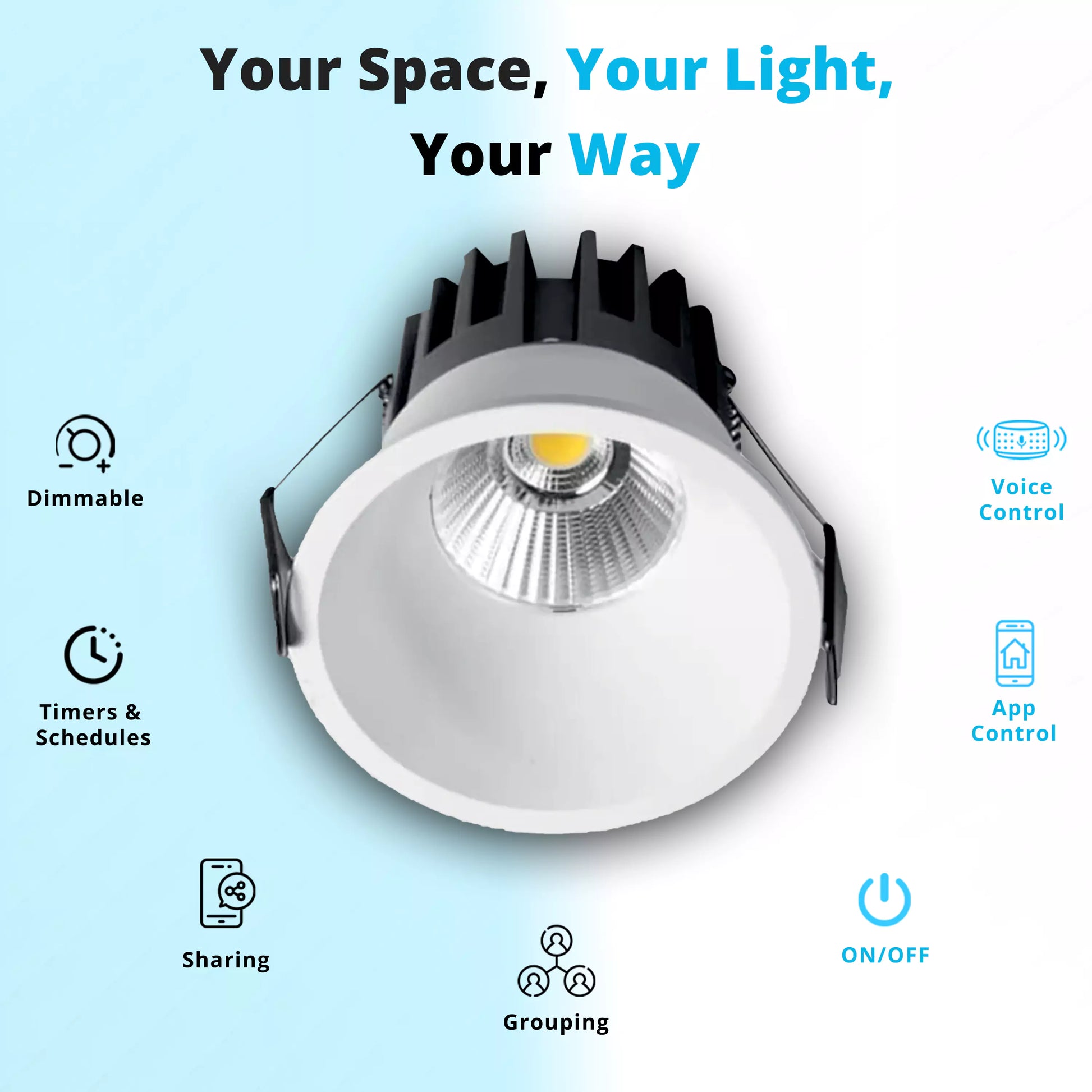 Smart CCT LED COB Light