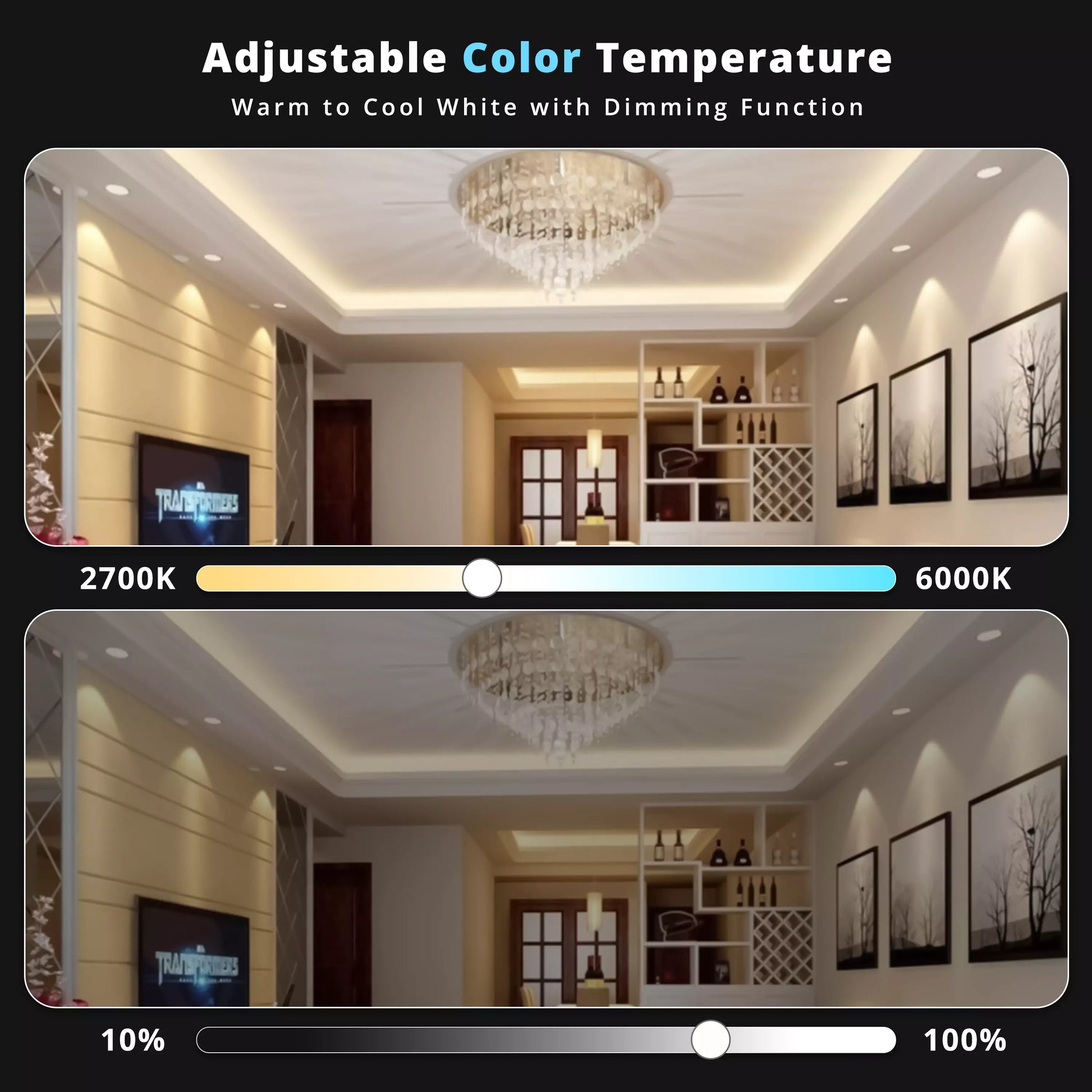 Smart CCT LED COB Light