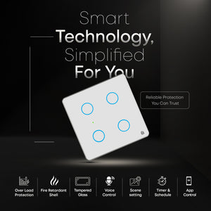 Touch Panel 4 Switch (White)