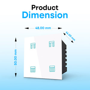 Smart Curtain Touch Switch White