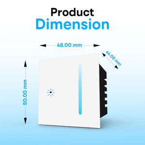 Wi-Fi LED Dimmer Touch Switch White