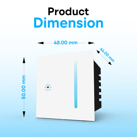 Wi-Fi LED Dimmer Touch Switch White