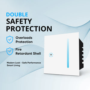 Wi-Fi LED Dimmer Touch Switch White