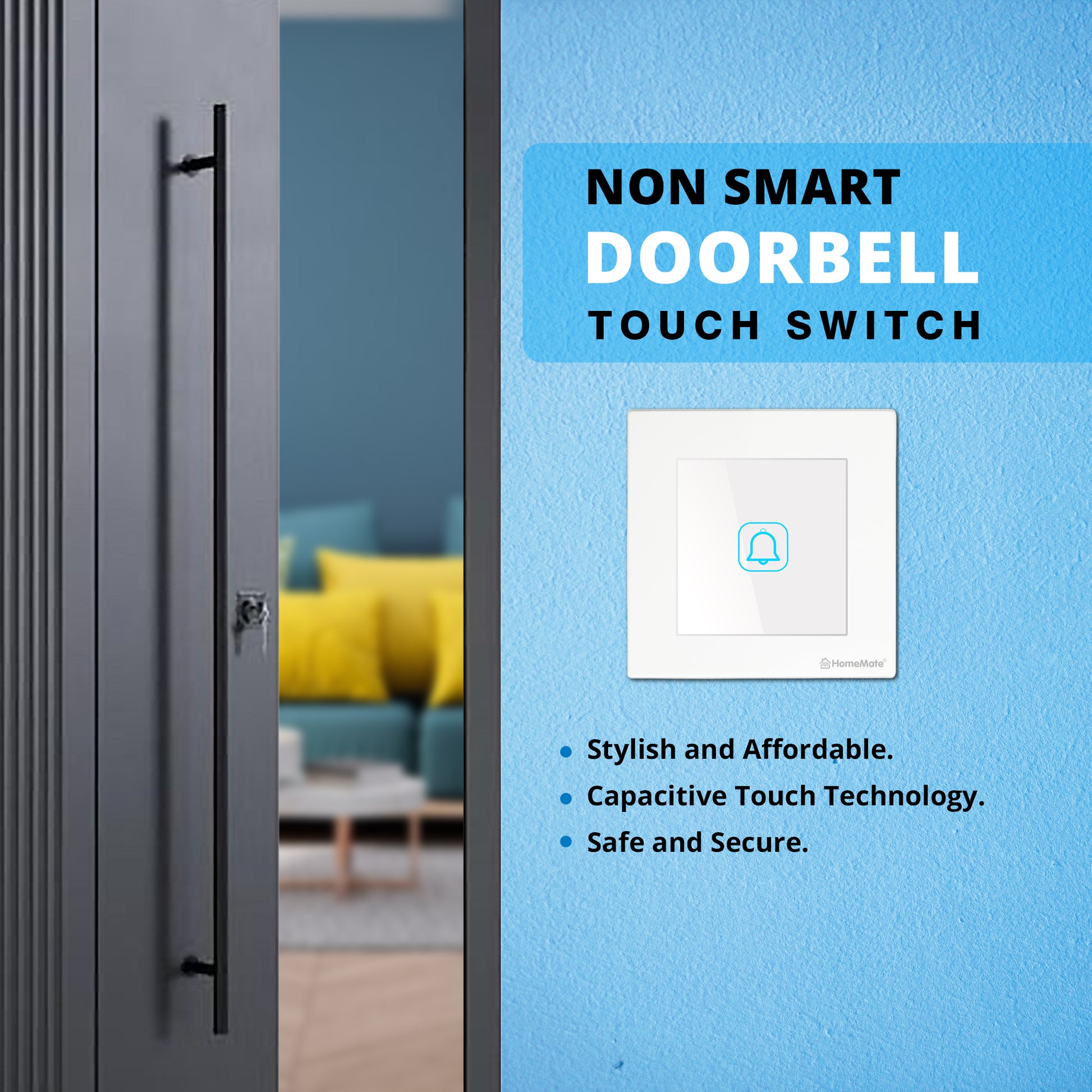 Doorbell Touch Switch White